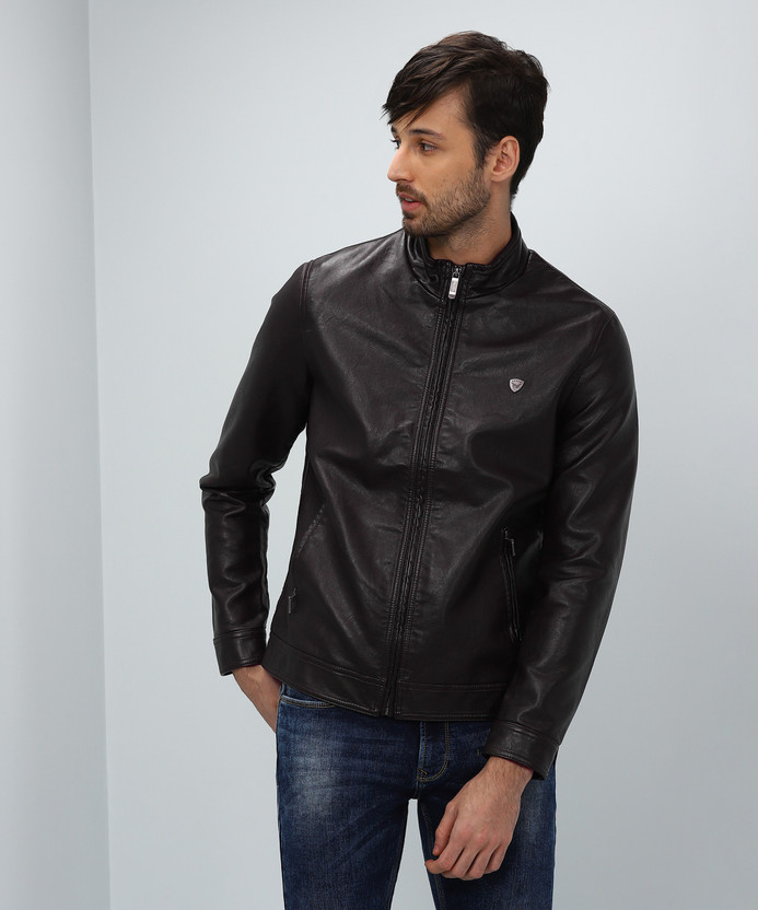 Sleeve Solid Men Jacket 