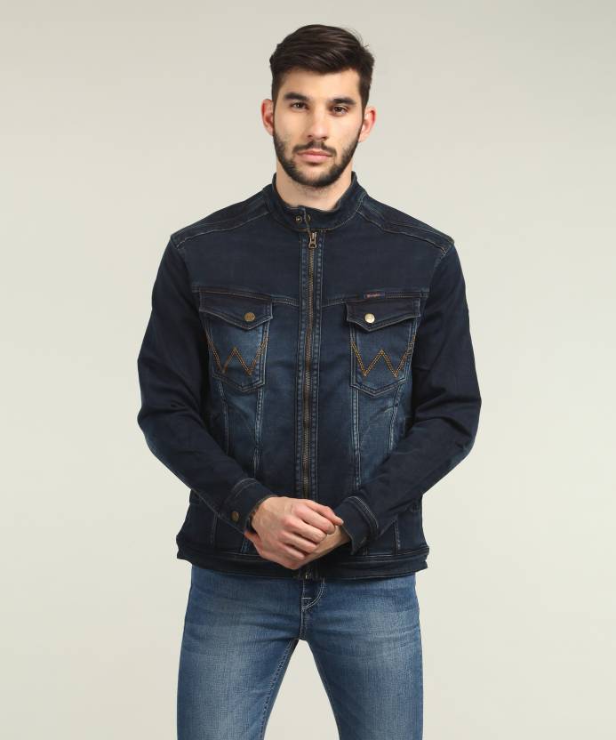 Wrangler Full Sleeve Solid Men Denim Jacket - Buy Wrangler Full Sleeve  Solid Men Denim Jacket Online at Best Prices in India 