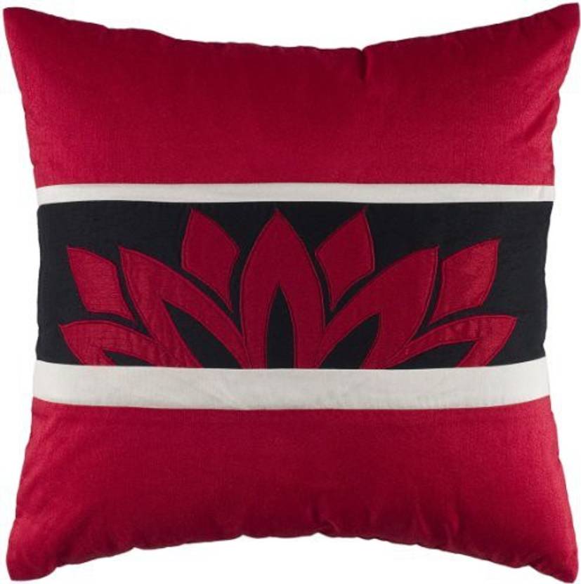 Rizzy Home T 4056 18 Inch By 18 Inch Decorative Pillows Red Black