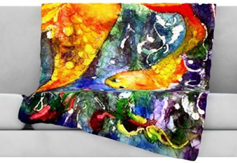 Kess Inhouse Rosie Brown Fantasy Paint Tube Fleece Throw