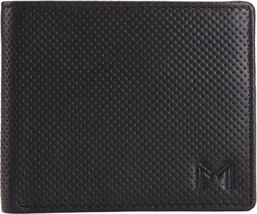 Massi Miliano Men Black Genuine Leather Wallet Black Price In India Flipkart Com