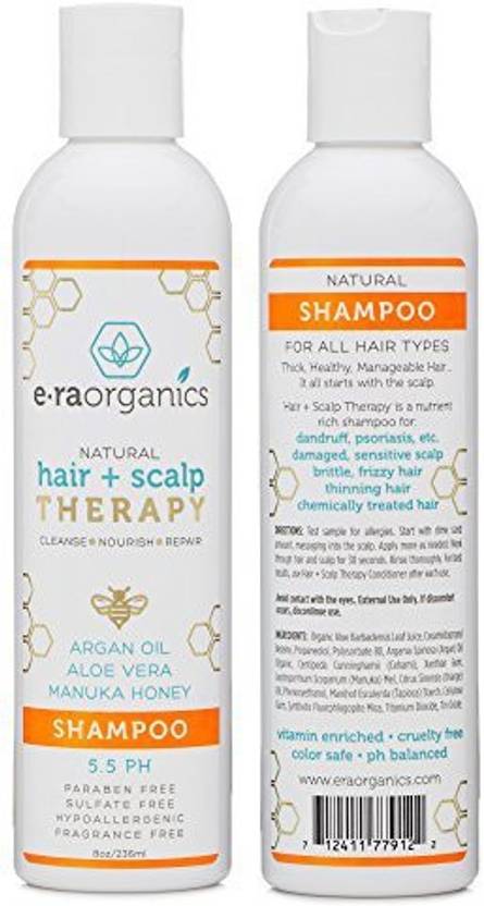 Era Organics Sulfate Free Argan Oil Shampoo For Dry Itchy Scalp