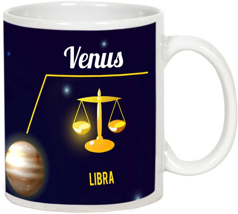 AllUPrints Libra Astronomy Planet Zodiac Sign White Ceramic Coffee Mug Price in India - Buy ...