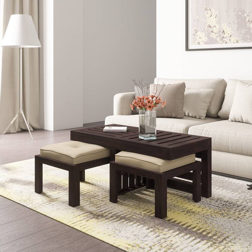 Flipkart Perfect Homes PureWood Mango Coffee Table Price in India Buy Flipkart Perfect Homes