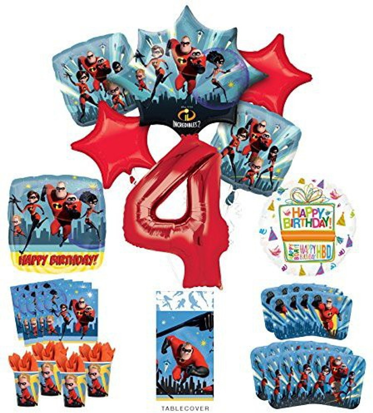 Mayflower Products Captain Marvel Party Supplies 4th Birthday