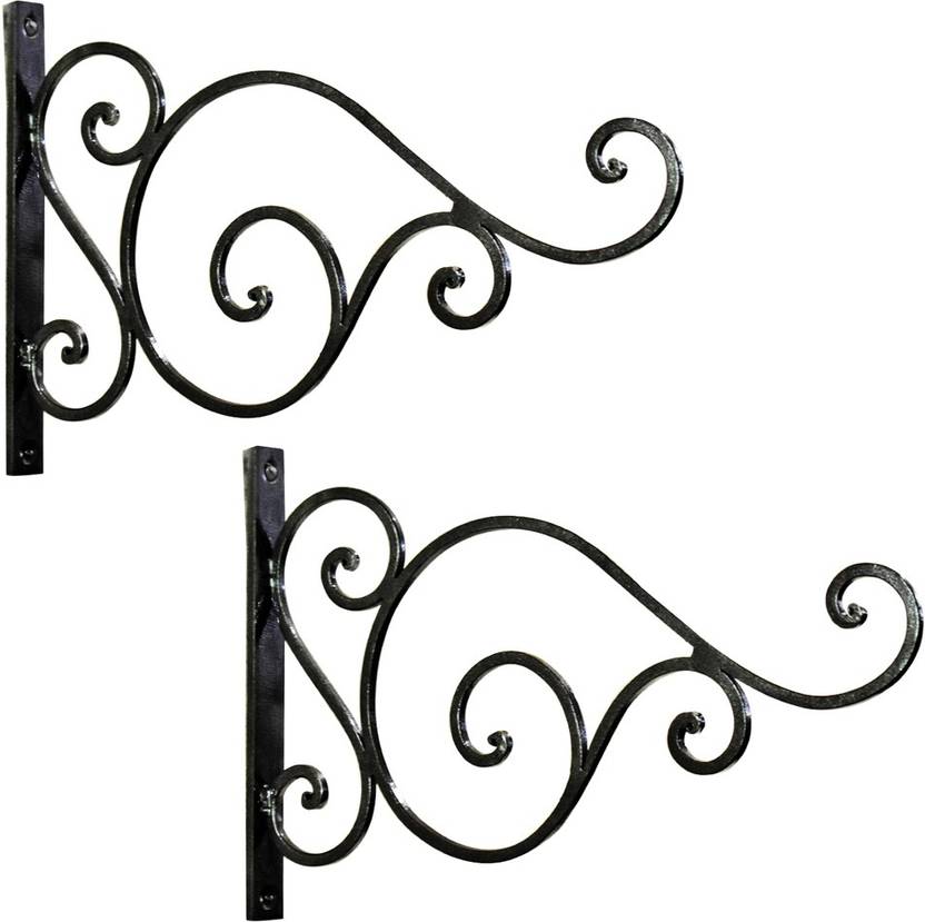 Ascent Homes Set Of 2 Wall Bracket Scroll Design For Bird