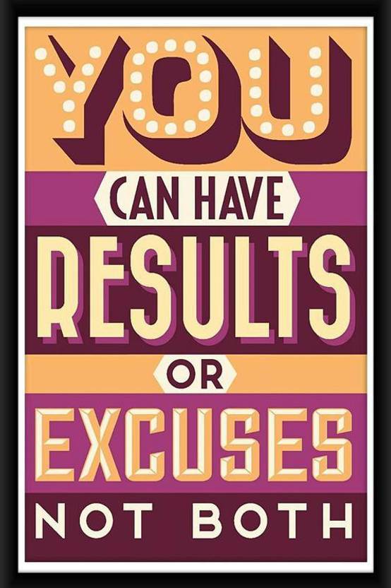 R Print Motivational Poster With Frames For Office And Home