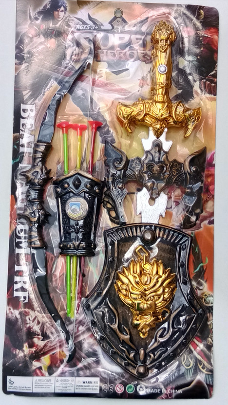 20 Toy Knights And Warriors Sword Shield Play Set Fancy Dress Kids Childrens Costumes Reenactment Theater Unisex The toy sword is a kid's sword, but it's more dangerous and effective for pushing zombies back. castledene transport
