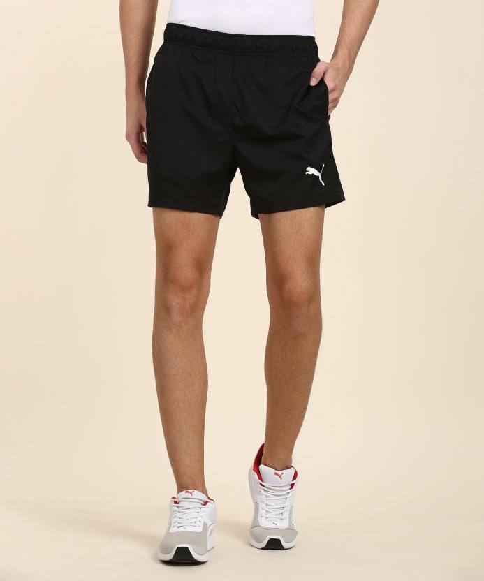 Puma Solid Men's Black Sports Shorts 