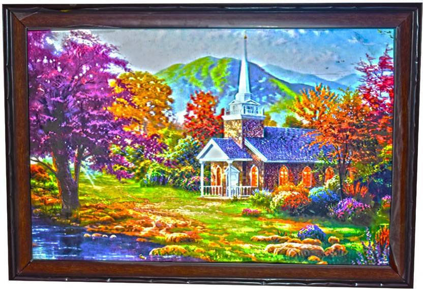Saffronworld 3d Look Wall Painting 2 Size 65 X 45 Cm