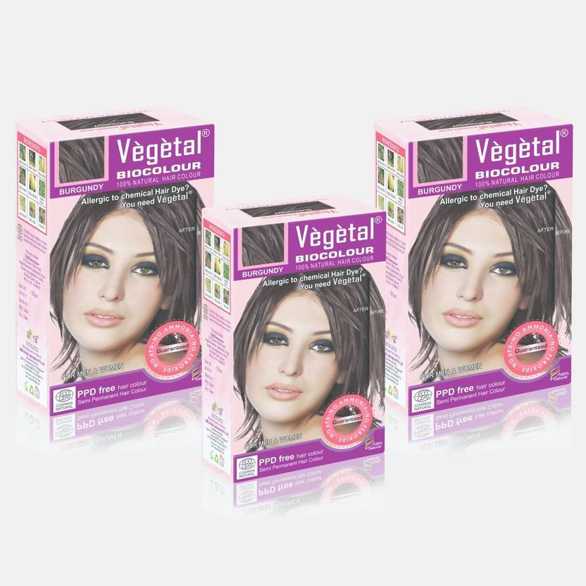 Vegetal Burgundy 150 Gm 3 Hair Color Price In India Buy