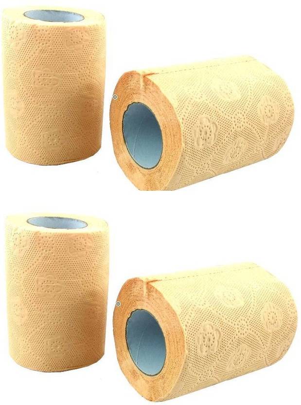 bludug Soft 2 Ply Orange Color Toilet Paper Roll Toilet Paper Roll