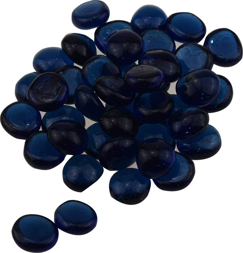 Zevora Home Decorative Glass Round Pebbles For Home Garden Decor