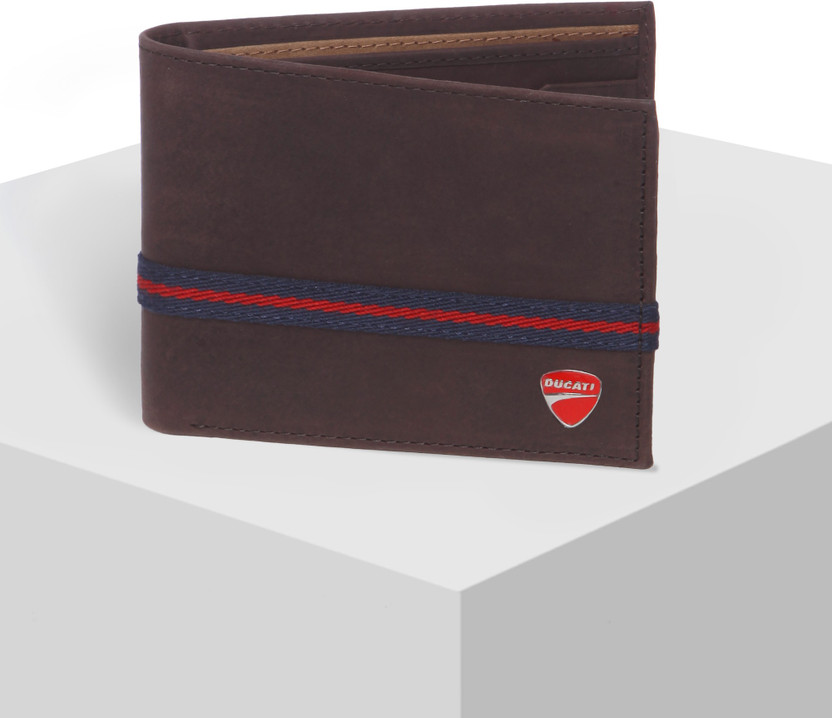 DUCATI Men Brown Genuine Leather Wallet 