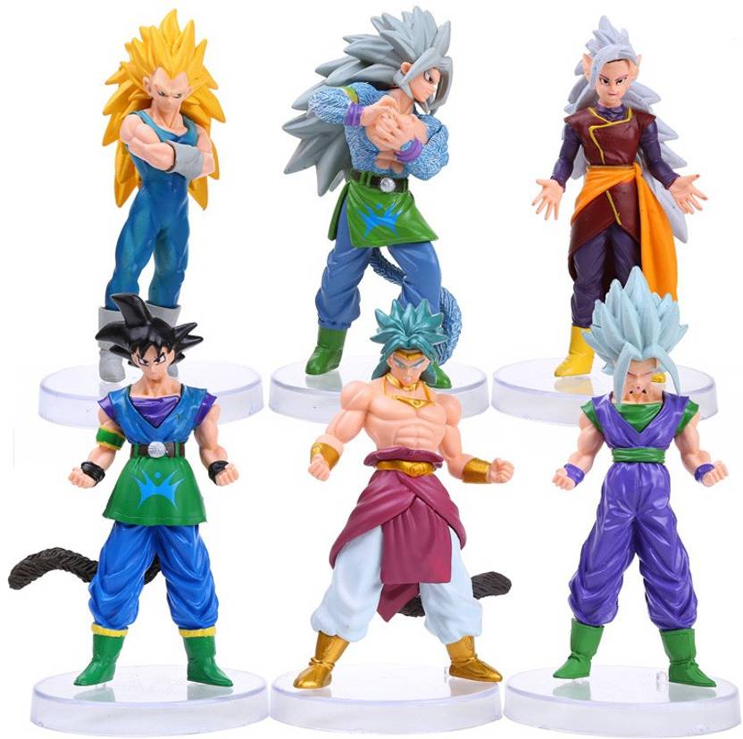 Toy Mela Dbz Dragon Ball Z 6 Pcs Set Broly Goku Super