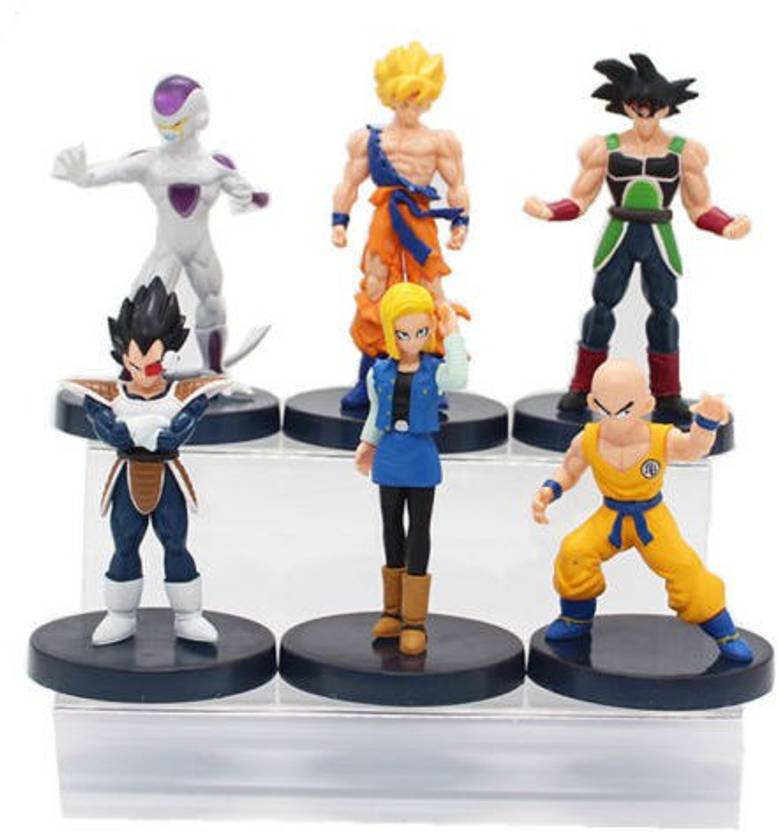 Toy Mela Dbz Dragon Ball Z 6 Pcs Set Super Saiyan Goku Bardock