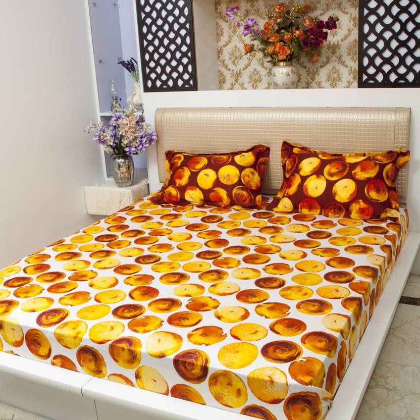 Airush 250 Tc Cotton Double King Polka Bedsheet Buy Airush 250