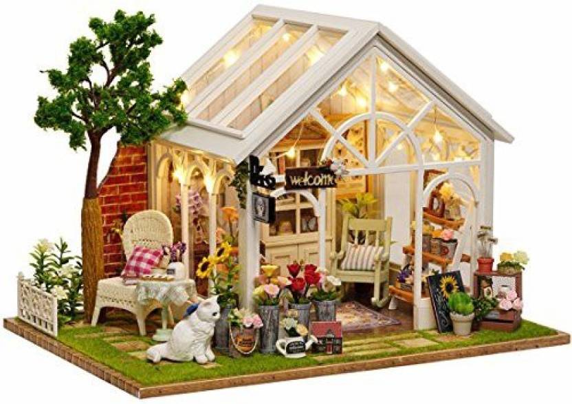 Genrc Cutebee Dollhouse Miniature With Furniture Diy
