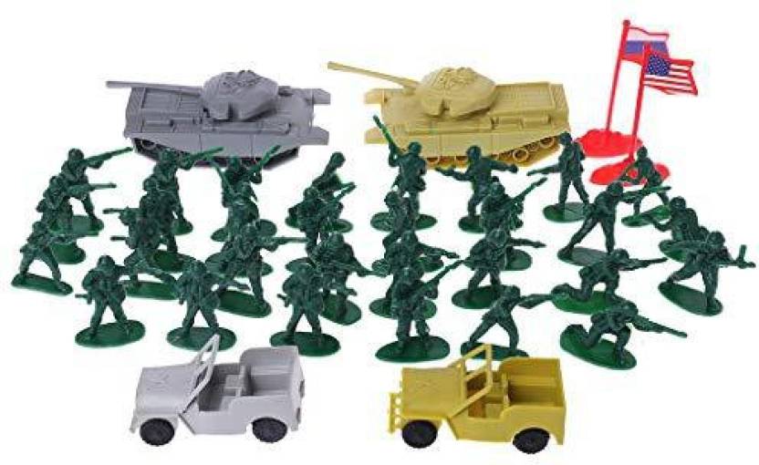 Genrc Kalttoyi Military Sand Table Soldier Model Set, Scene Building ...