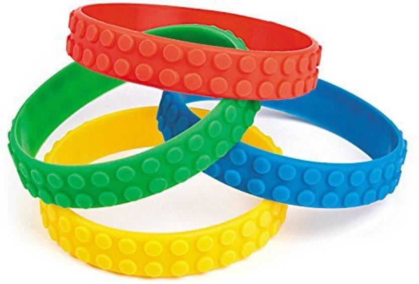 Genrc Color Brick Building Block Party Favor Bracelets 12 Ct Genrc Color Brick Building Block Party Favor Bracelets 12 Ct