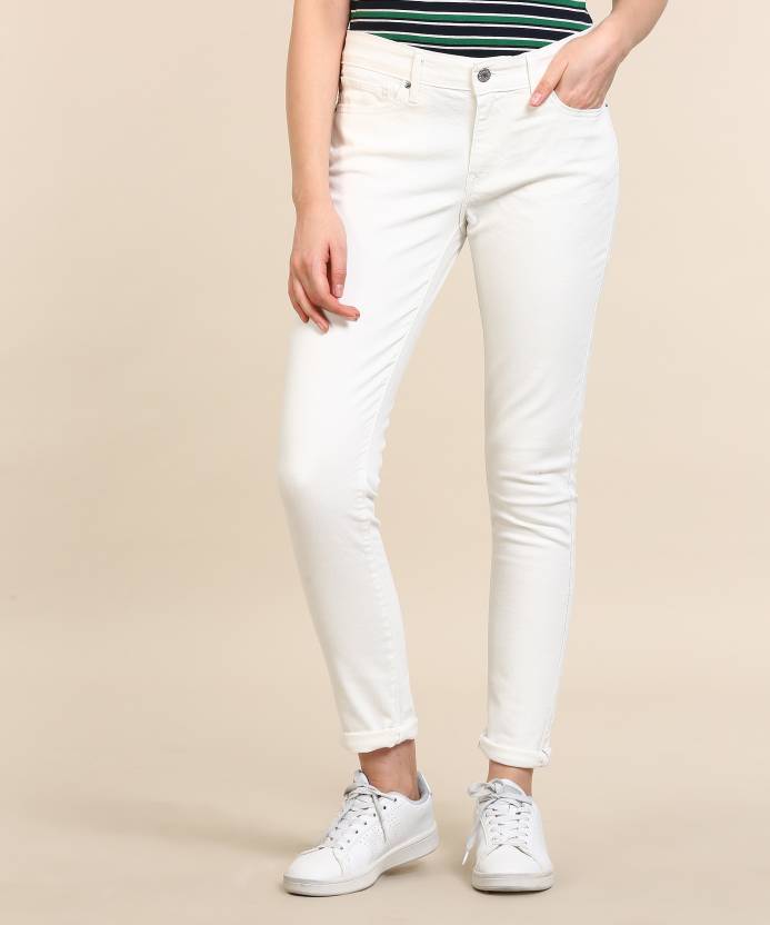 LEVI'S Skinny Women White Jeans - Buy White LEVI'S Skinny Women White Jeans  Online at Best Prices in India 