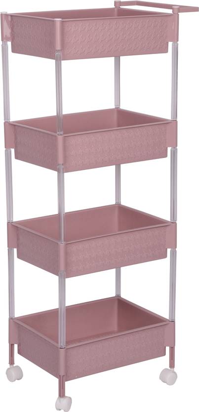 Urbancart Premium Design Heavy Duty Multi Purpose Plastic Kitchen Urbancart Premium Design Heavy Duty Multi Purpose Plastic Kitchen Trolley Rack For Storage Organizer With Wheels