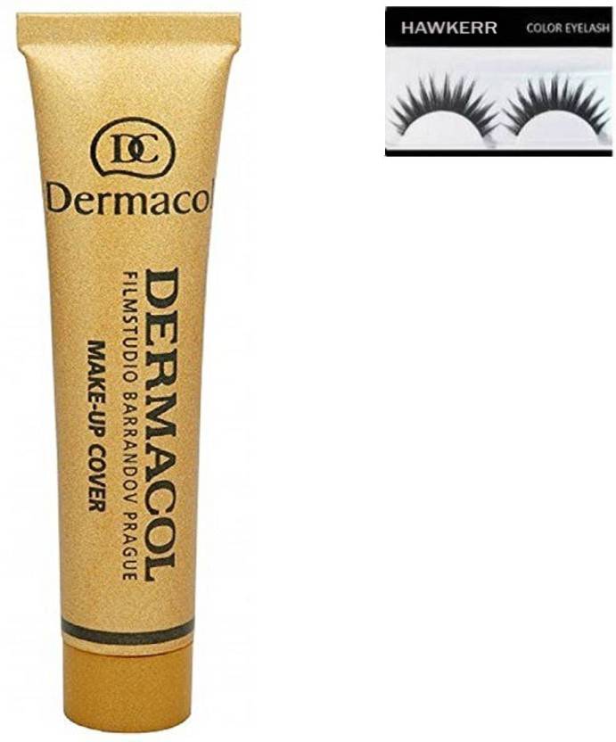 Hawkerr Combo Set Of Dermacol Make Up Cover Foundation 222