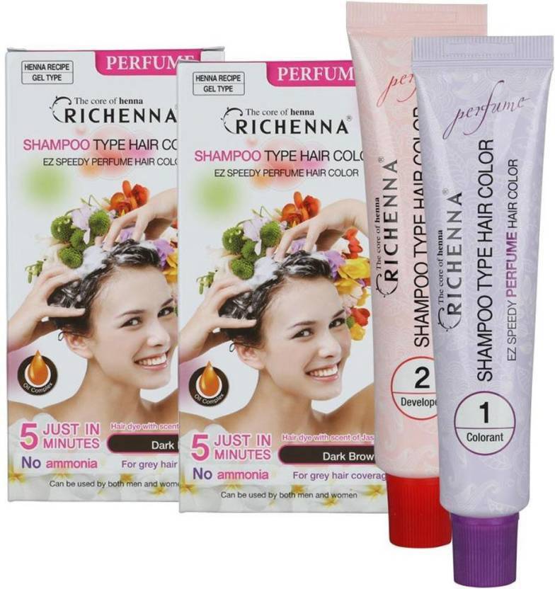 Pbk A Quality Habit Richenna Ez Speedy Perfume Hair Color Brown 6