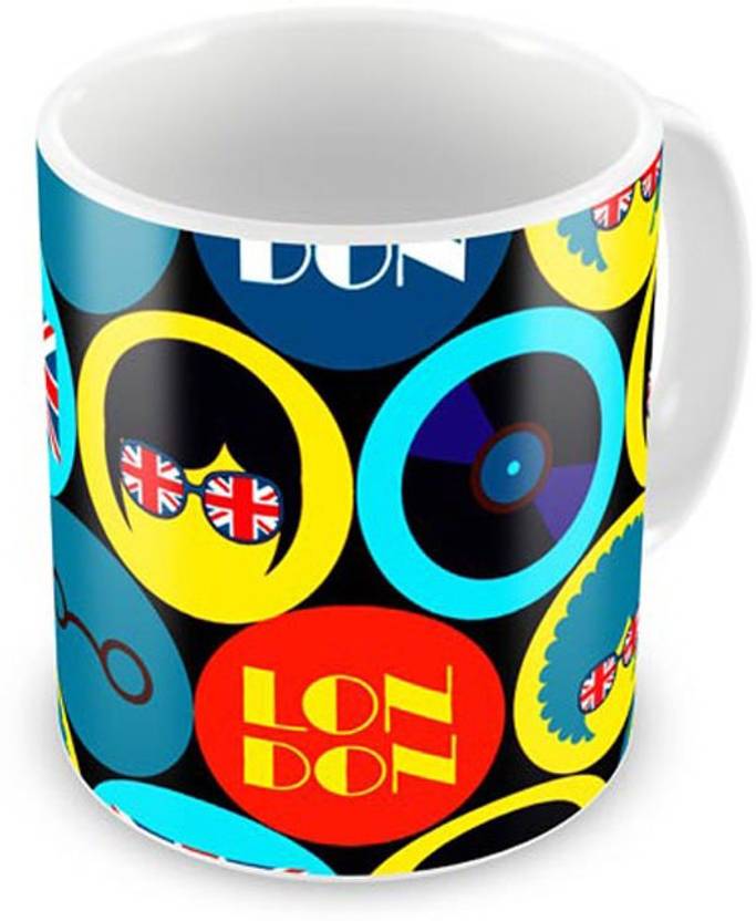 Uno Ark London Love Life Pattern Coffee 12 Oz Perfect For