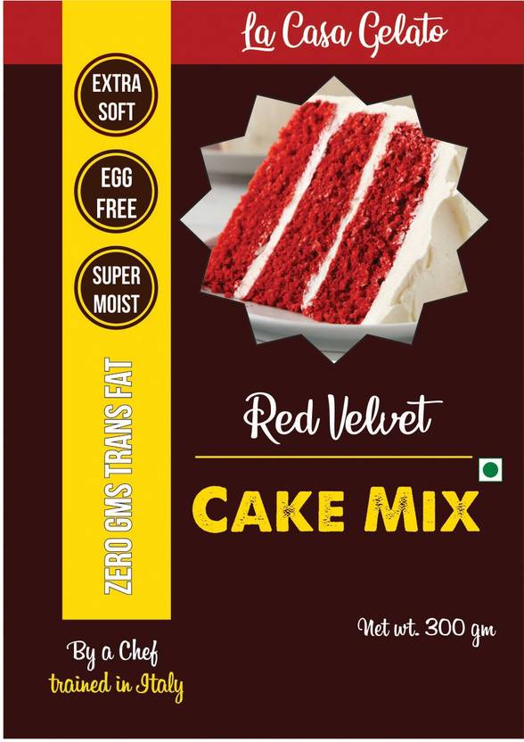 La Casa Gelato Red Velvet Eggless Cake Mix 300 G Price In India