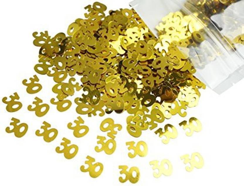 Zxsweet Gold Number 30 30th Anniversary Or Birthday Table Sequins