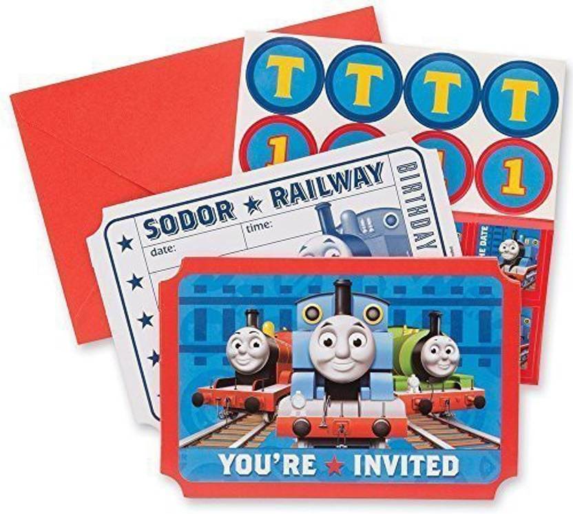 Smilemakers Inc Thomas The Train Party Invitations Party