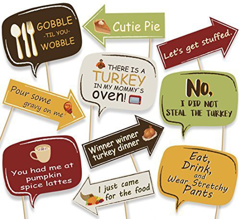 Party Favors 10 Thanksgiving Turkey Large Stickers