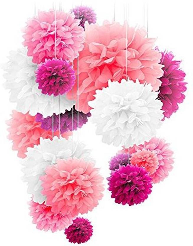 Levylisa 20 Pcs Tissue Paper Pom Poms Bridal Shower Decorations