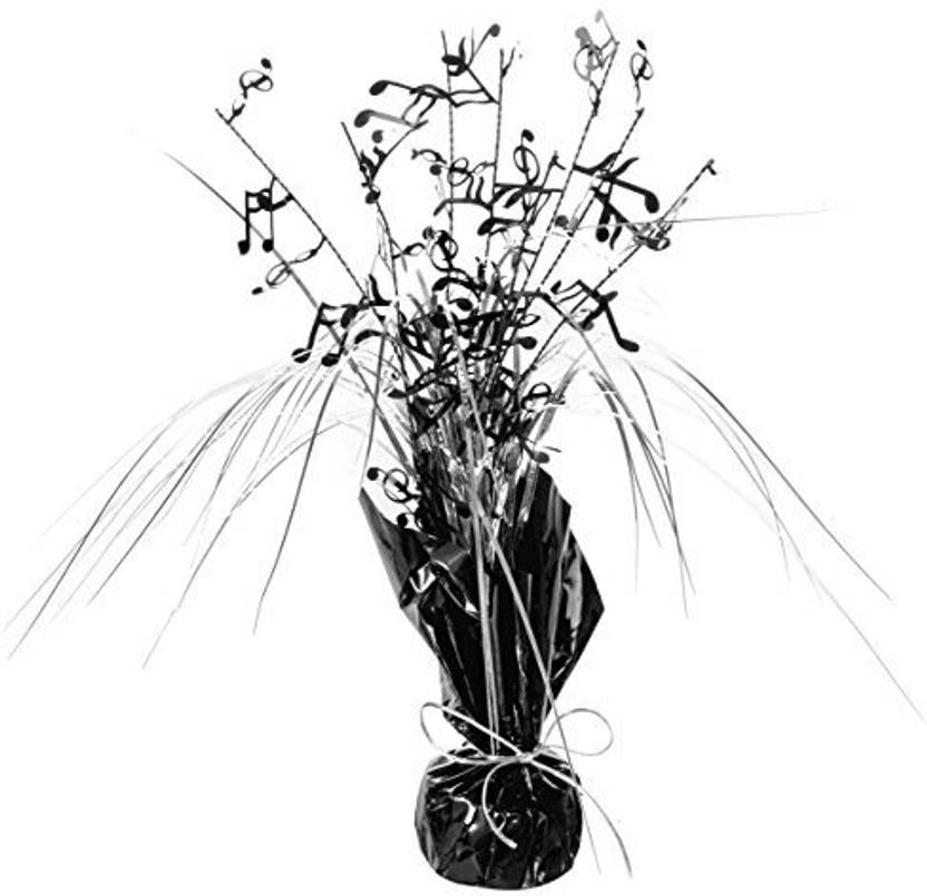 Beistle 57921 1 Pack Musical Notes Gleam N Spray Centerpiece 11