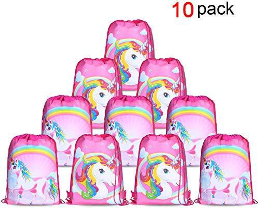 10Pcs Transformers Kids Boys Non-Woven Drawstring Bag Swimming Backpack