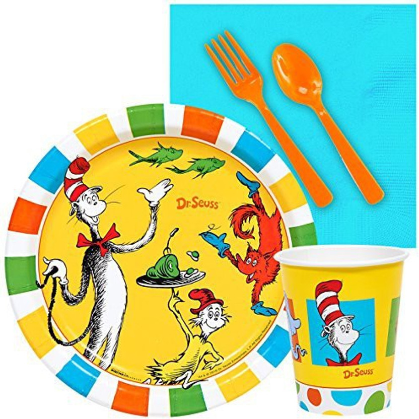 Birthdayexpress Dr Seuss Cat In The Hat Party Supplies Plastic