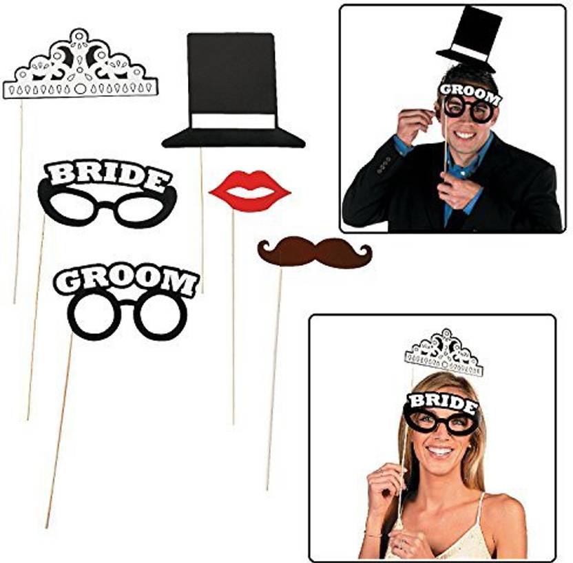 Fun Express Bride And Groom Wedding Reception Photo Booth Stick