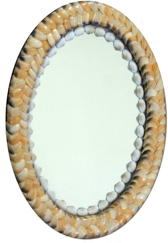 Zenrise Ivory Seashell Handicraft Decorative Mirror Price In India