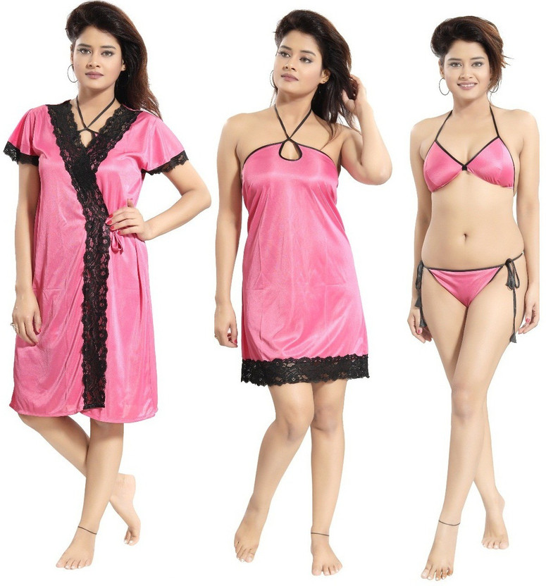 satin nighty flipkart