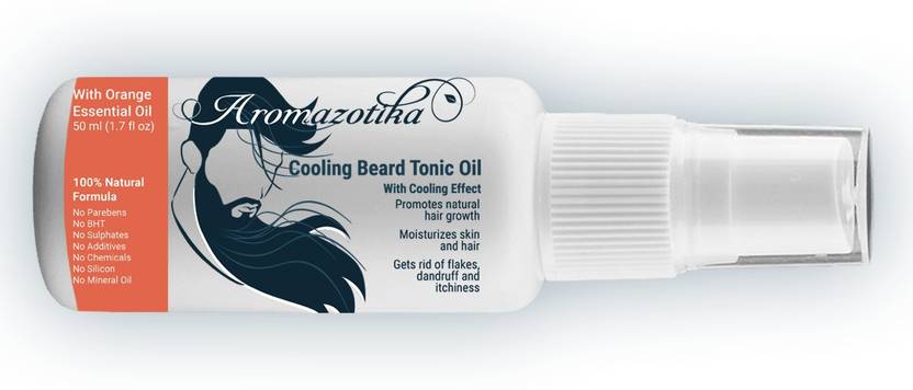 Aromazotika Men S Beard Hair Growth Tonic Oil With Orange