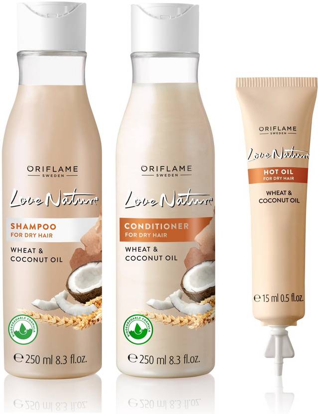 Oriflame Sweden Love Nature Dry Hair With Wheat Coconut Set