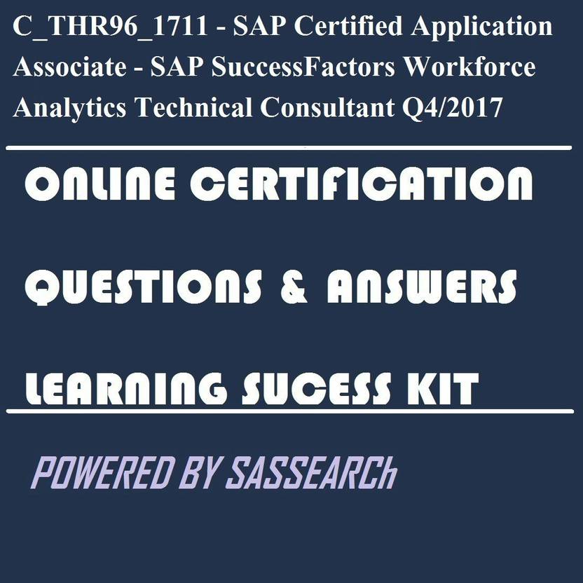 Sapsmart C Thr96 1711 Sap Certified Application Associate