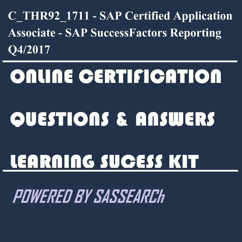 Sapsmart C Thr92 1711 Sap Certified Application Associate