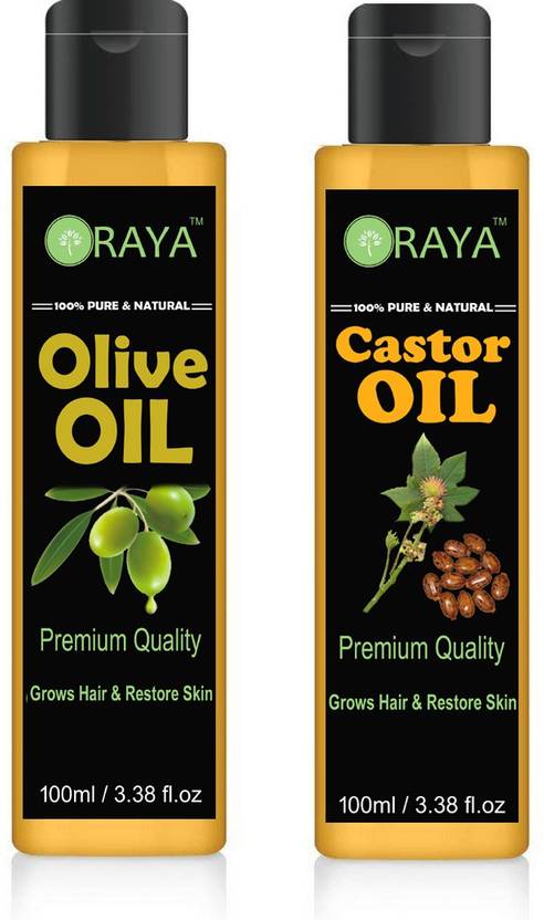 Oraya 100 Pure Natural Cold Pressed Castor Oil Extra Virgin
