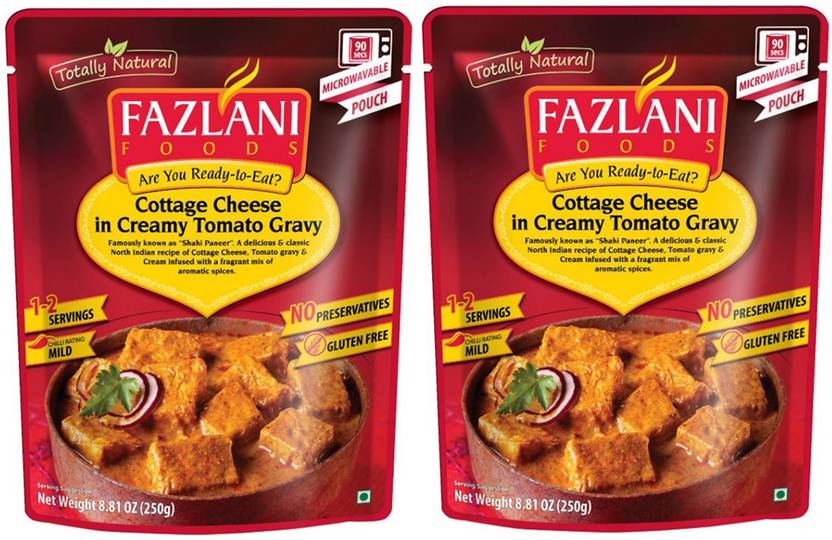 Fazlani Foods Ready To Eat Pack Of 2 Shahi Paneer Cottage Cheese