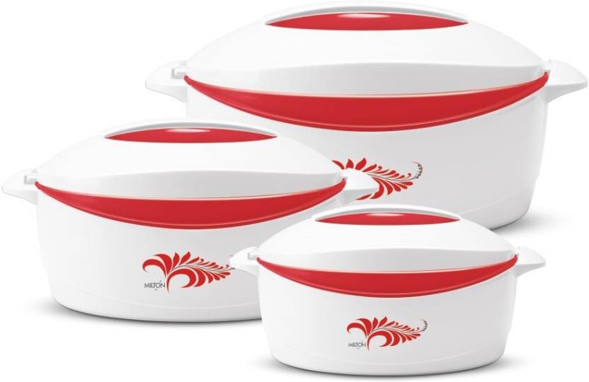 Milton Delight Pack of 3 Thermoware Casserole Set  (3000 ml)