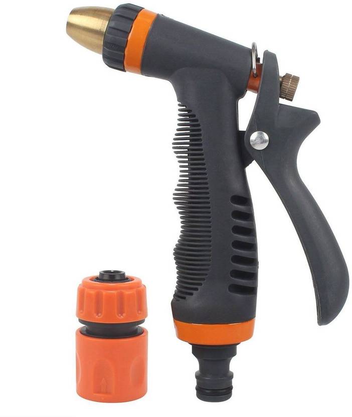 HOKiPO High Pressure Garden Hose Nozzle Water Spray Gun with Connector 0 L Hand Held Sprayer