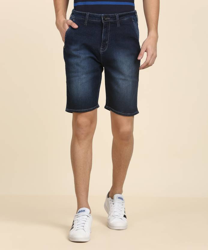 Wrangler Solid Men Blue Denim Shorts - Buy Wrangler Solid Men Blue Denim  Shorts Online at Best Prices in India 
