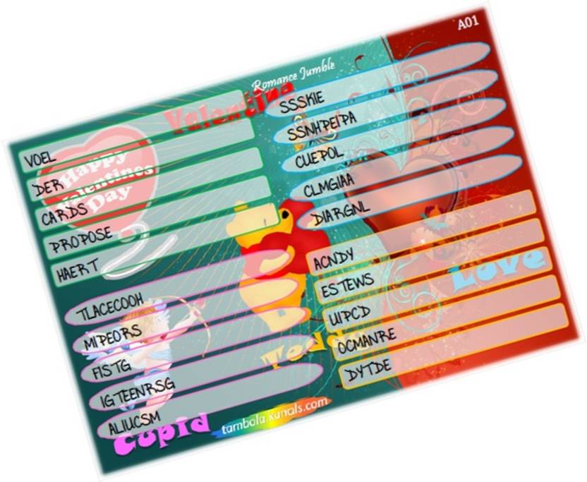partystuff romance word jumble word jumble in paper games 24
